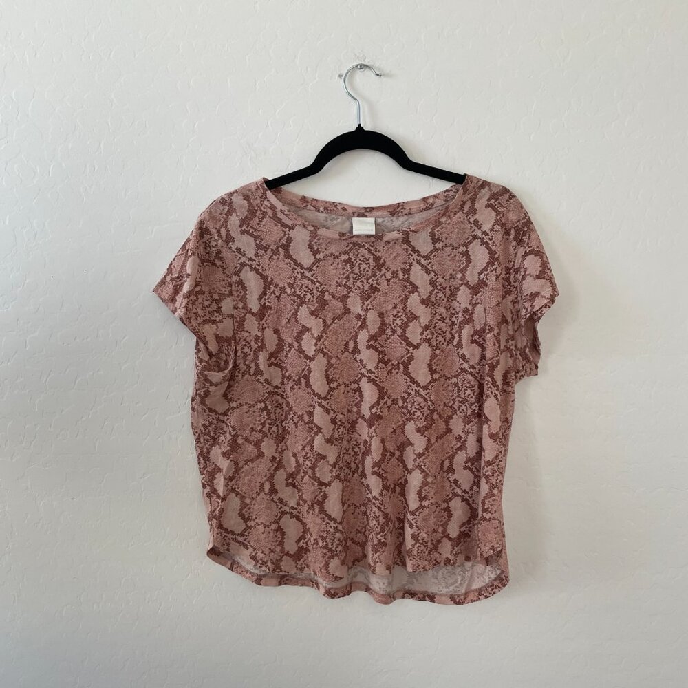 Snake Print Python Tee T Shirt Boho Bohemian Arts… - image 5